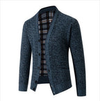 Herren Strickjacke kariert elegant