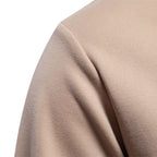 Herren nan Sweatshirt mit Rundhalsausschnitt, aufgesetzter Brusttasche mit horizontalem Reißverschluss und geripptem Saum R&B