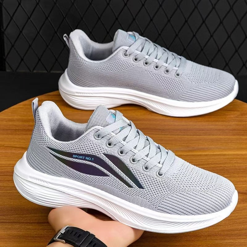 Damen Sportliche Sneakers mit atmungsaktivem Mesh-Obermaterial und flexiblem Design