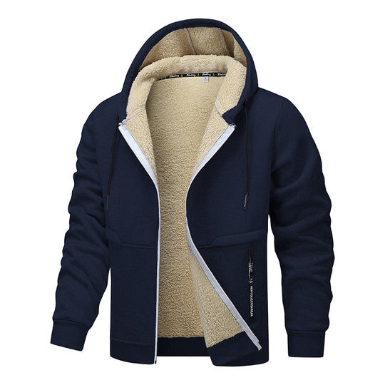 Herren warme Fleecejacke mit funktionalem Schnitt R&B