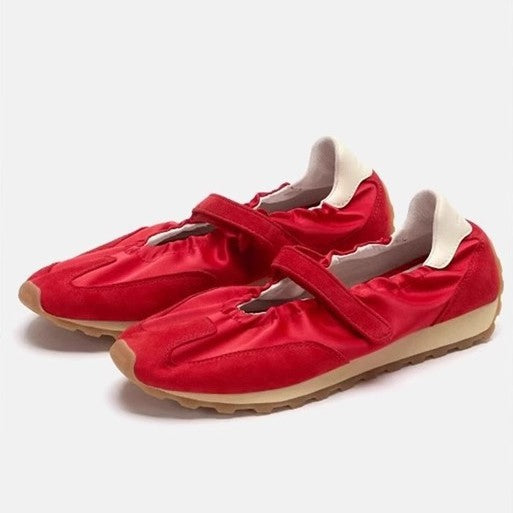 Damen Bequeme Mokassins mit verstellbarem Riemen und rutschfester Sohle R&B