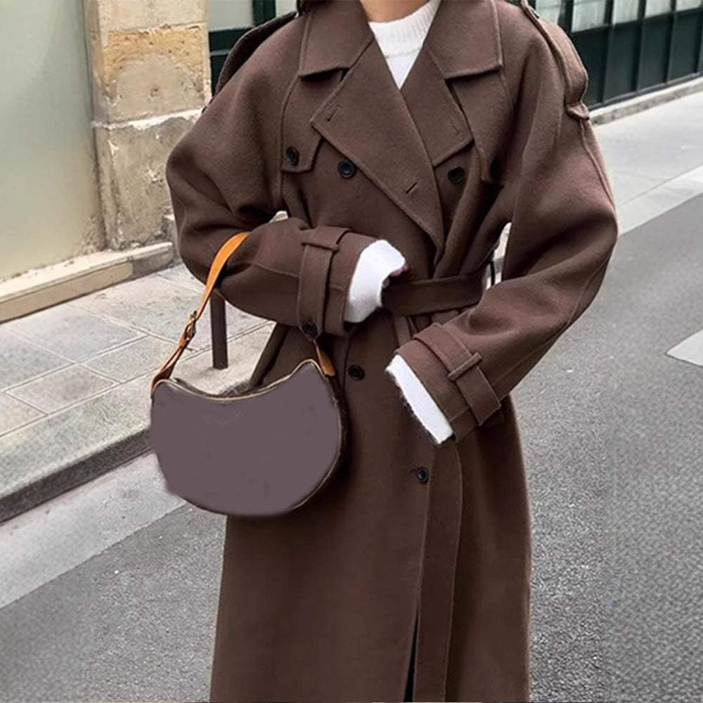 Damen oversized Wollmantel R&B