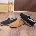 Damen bequeme Slip-On Schuhe aus Cord mit rutschfester Sohle R&B