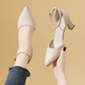 Damen elegante Slingback-Pumps mit modischem Blockabsatz R&B
