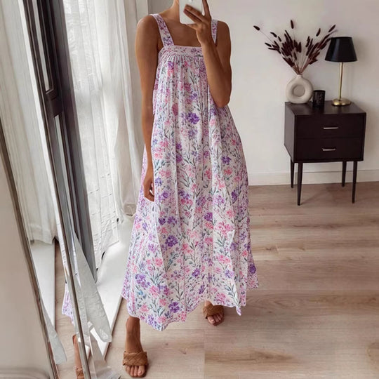 Damen Maxikleid mit floralem Muster und luftiger Passform R&B