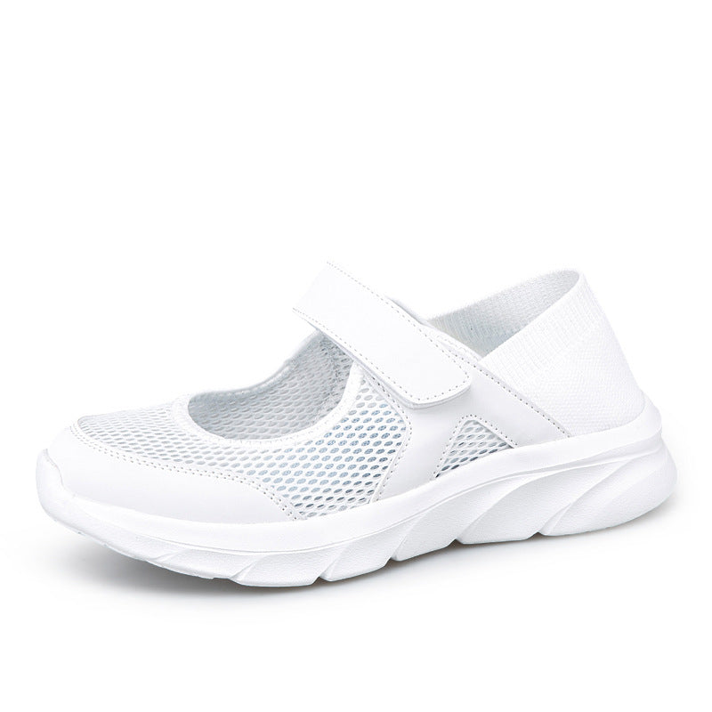 Damen Atmungsaktive Freizeitschuhe mit Klettverschluss und flexiblem Obermaterial