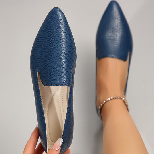 Damen elegante und bequeme Ballerinas mit spitzem Design R&B