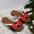 Damen modische Zehentrenner-Sandalen mit eleganten Schleifen und komfortablem Fußbett R&B