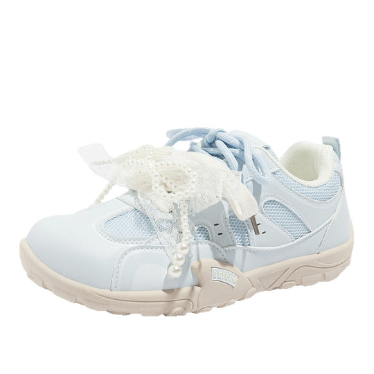 Damen Sportliche Sneaker mit stilvollen Perlenapplikationen und atmungsaktivem Obermaterial R&B