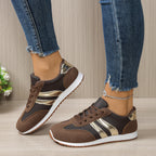 Damen Sportliche Sneakers mit Glitzerakzenten R&B