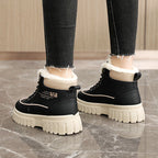 Damen Winterliche High-Top Stiefel mit kuscheligem Innenfutter und robuster Profilsohle R&B