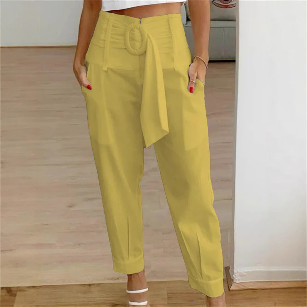 Damen Modische Culotte mit eleganter Schleifenoption R&B