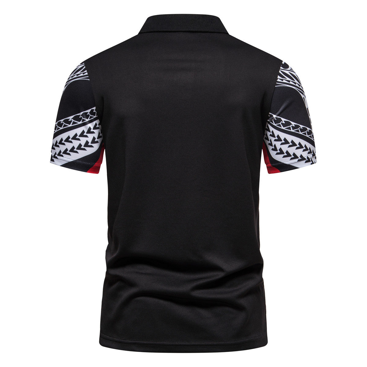 Herren Poloshirt mit modernem grafischen Design und atmungsaktiven Eigenschaften