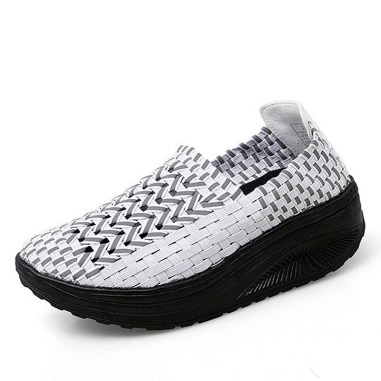Damen Atmungsaktive Slip-On Sneakers mit flexiblem Obermaterial und dämpfender Sohle R&B
