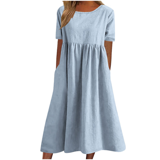 Damen lässiges Maxikleid mit Taschen R&B