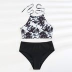 Damen Hochgeschnittenes Bikini-Set