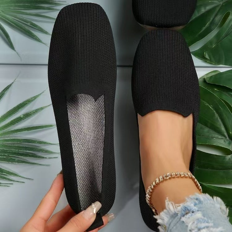 Damen Atmungsaktive Slip-On Ballerinas mit feinem Netzdesign R&B
