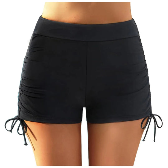 Damen sportliche Badeshorts mit verstellbarem Bund R&B