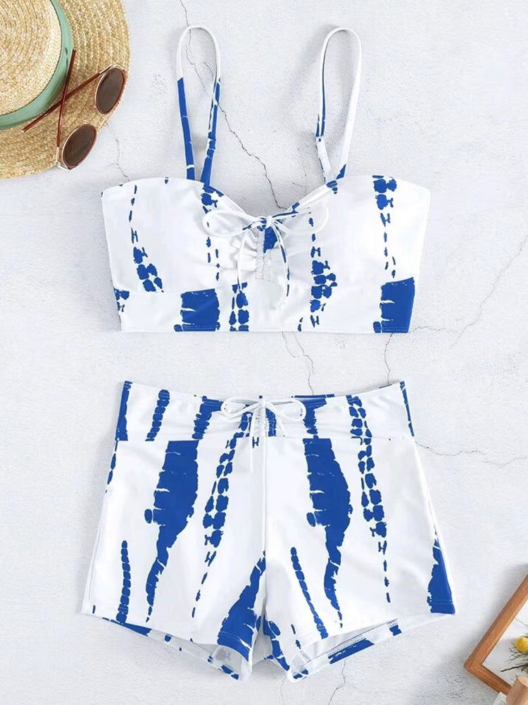 Damen Zweiteiliges Badeoutfit mit verspieltem Knotendesign R&B