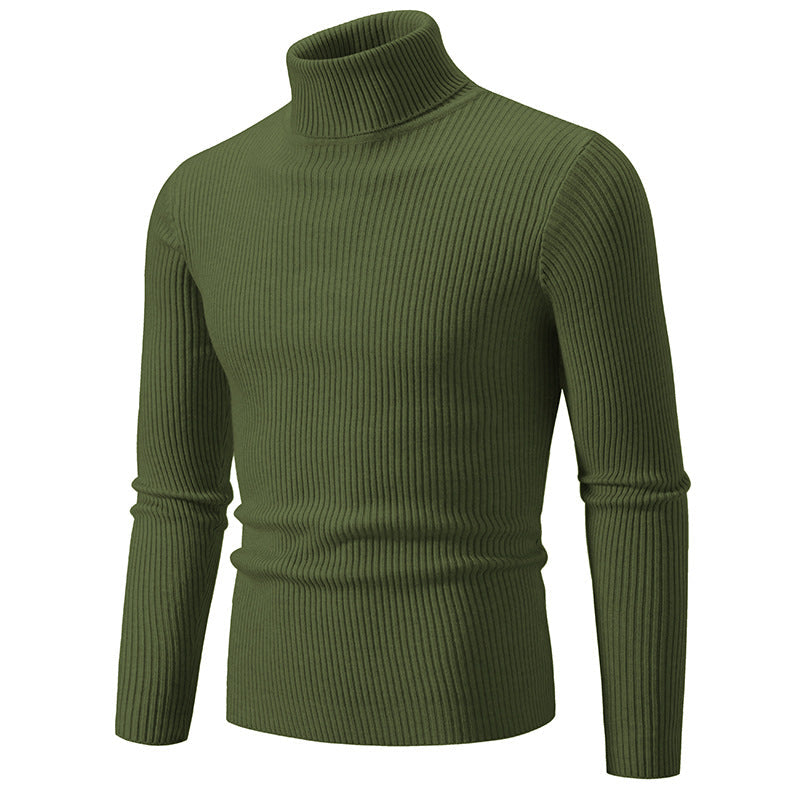 Herren Rollkragenpullover aus hochwertiger Rippenstrickqualität R&B