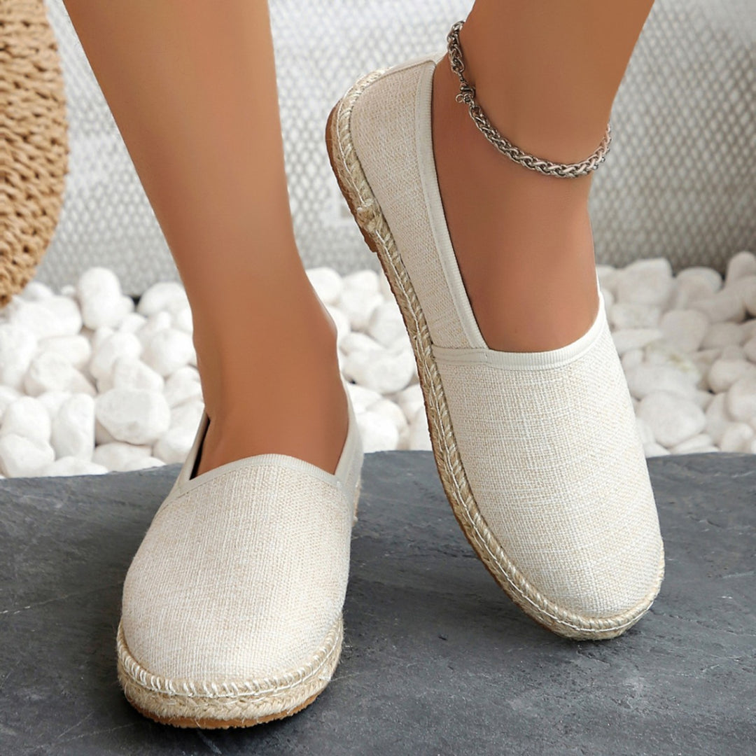 Damen Espadrilles mit elastischem Obermaterial und komfortabler Sohle R&B
