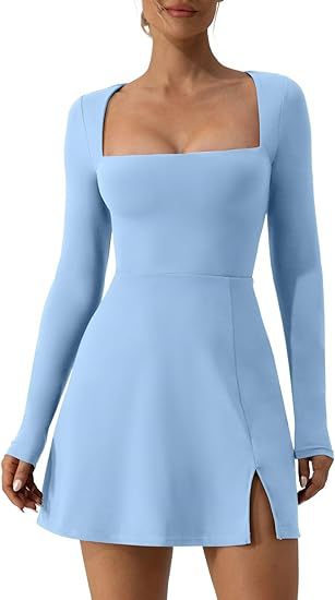 Damen Elegantes Minikleid mit tiefem Ausschnitt und schickem Schnitt R&B