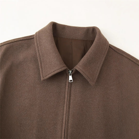 Damen Kurzjacke mit modernem Kragen und praktischen Reißverschluss R&B