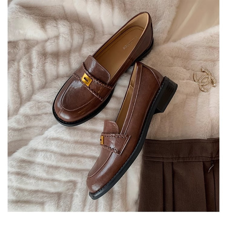 Damen Elegante Mokassins mit modischem Riemendetail R&B