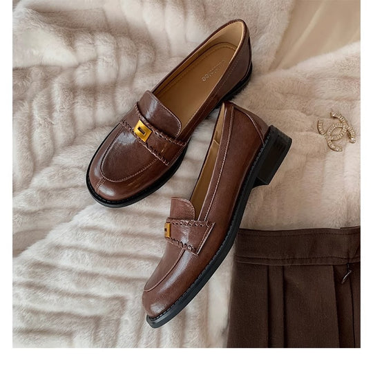 Damen Elegante Mokassins mit modischem Riemendetail R&B