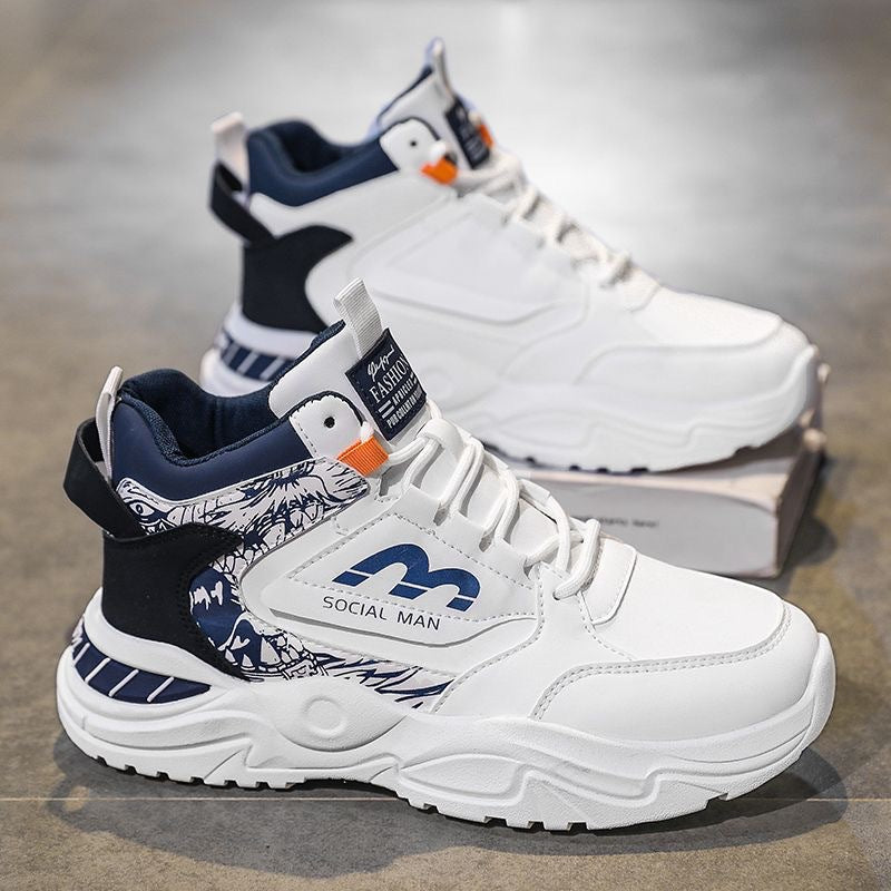 Damen Hohe Sneakers mit modernen grafischen Akzenten und stabiler Sohle