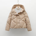 Damen Steppjacke mit abnehmbarer Kapuze R&B