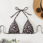 Damen Triangle-Bikinioberteil mit raffiniertem Tiermotiv R&B