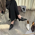 Damen elegante Slingback-Pumps mit spitz zulaufendem Design und dekorativem Riemen