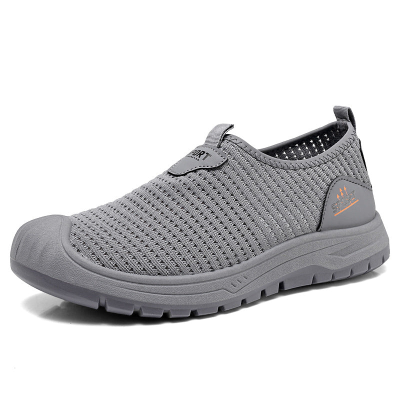 Damen Sportliche Slip-On Freizeitschuhe mit atmungsaktiver Struktur R&B