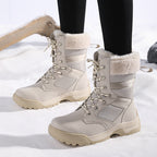 Damen warme Winterstiefel mit isolierender Polsterung und rutschfester Sohle R&B