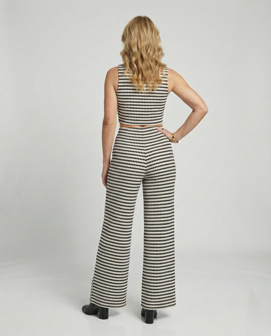 Damen Zweiteiler Set Strick Crop