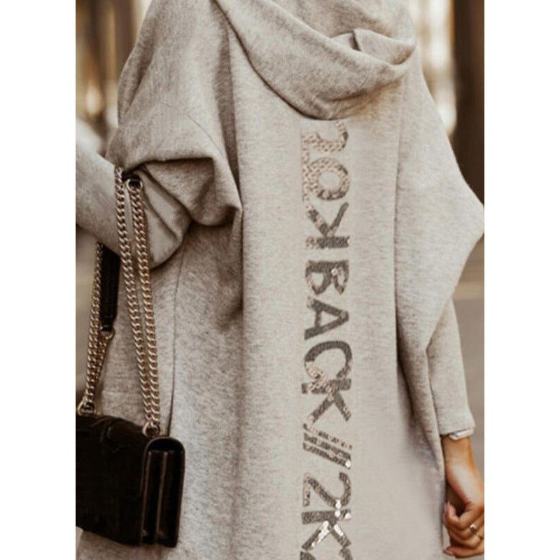 Damen moderne Kapuzenjacke mit asymmetrischem Schnitt R&B