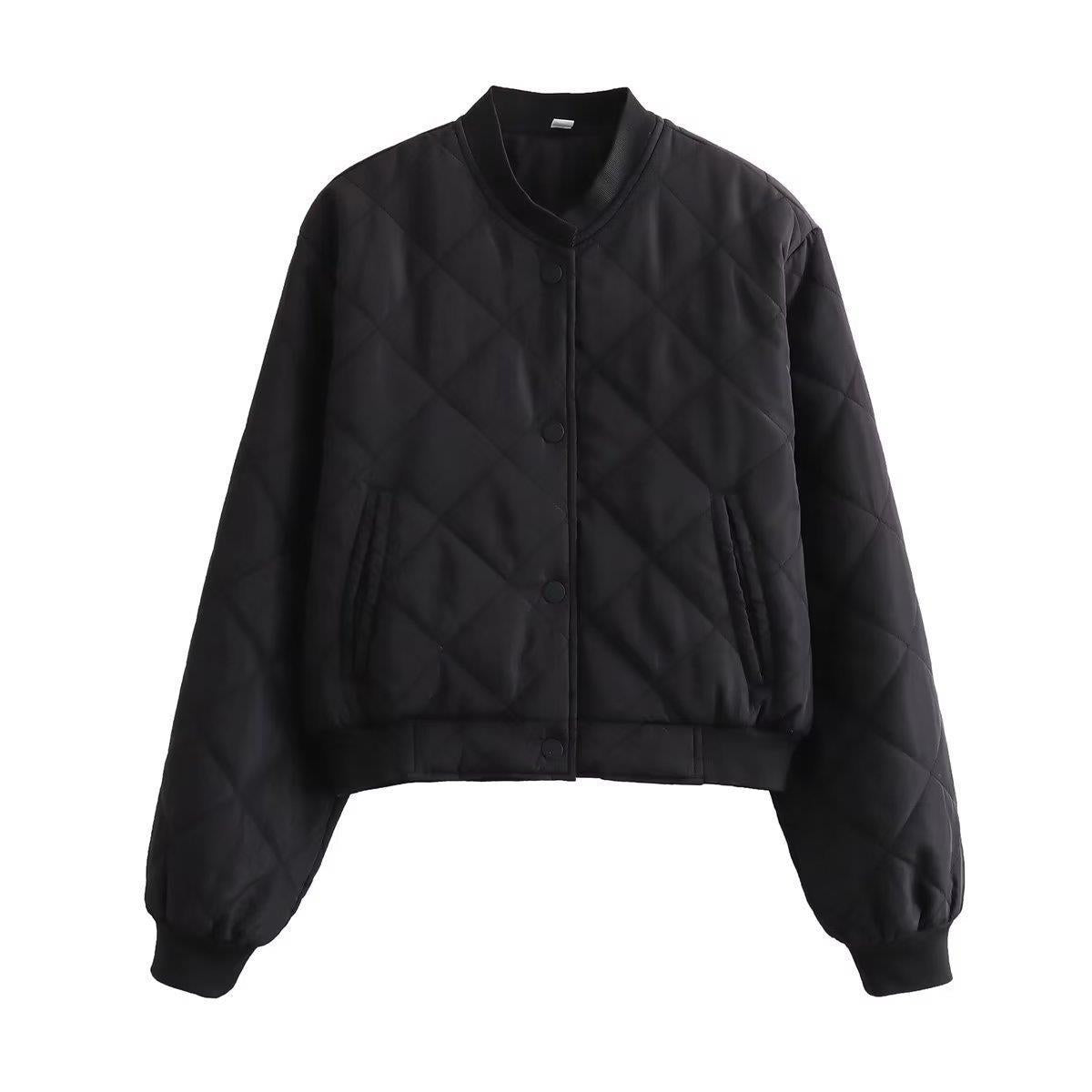 Damen gesteppte Übergangsjacke mit komfortablem Schnitt und praktischen Taschen R&B