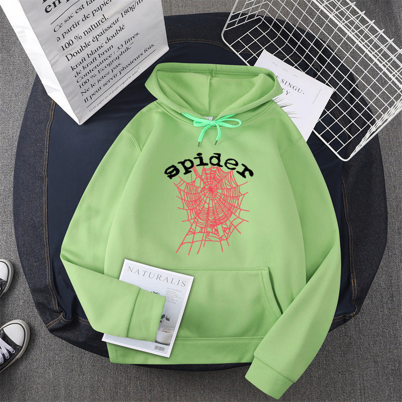 Damen Kapuzensweater mit kreativem Spinnenmotiv