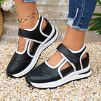 Damen Sportliche Sneaker mit verstellbaren Riemen und dämpfender Sohle R&B