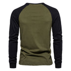 Herren Langarmshirt mit markantem Raglan-Design