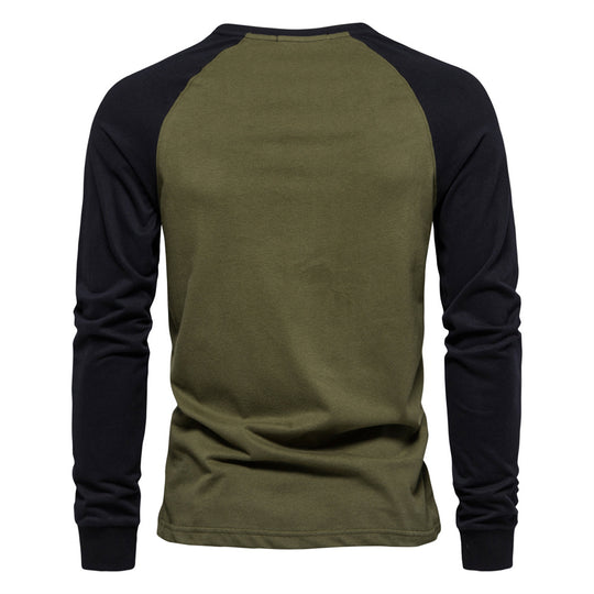 Herren Langarmshirt mit markantem Raglan-Design R&B