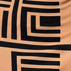 Damen Figurbetontes Kleid mit modernem grafischem Muster R&B