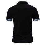 Herren Poloshirt mit kontrastierendem Kragen und praktischer Brusttasche
