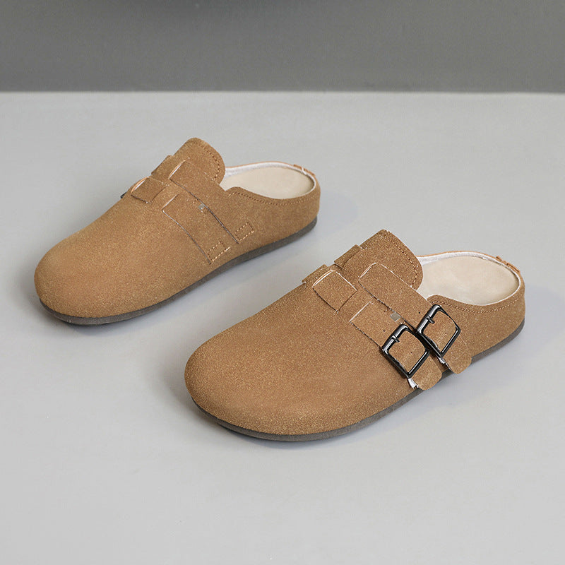 Damen komfortable Clogs mit doppeltem Schnallen-Design R&B