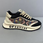 Damen Stilvolle und bequeme Sneakers mit markantem Design und stabiler Sohle R&B