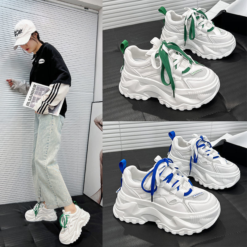 Damen Chunky Sneakers mit atmungsaktivem Obermaterial und rutschfester Sohle R&B