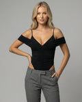 Damen Elegantes Cut-Out Bodysuit