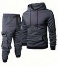 Herren Komfortables Hoodie- und Jogginghosen-Set mit praktischen Taschen
