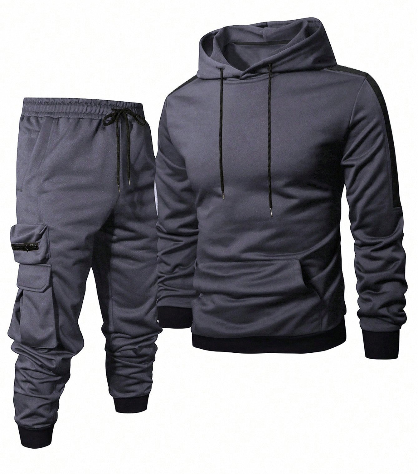 Herren Komfortables Hoodie- und Jogginghosen-Set mit praktischen Taschen